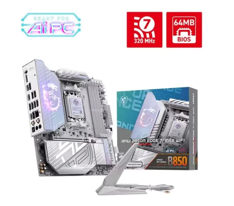 Filtración revela la MSI MPG B850M EDGE TI MAX WIFI con cuatro ranuras M.2 y Wi-Fi 7