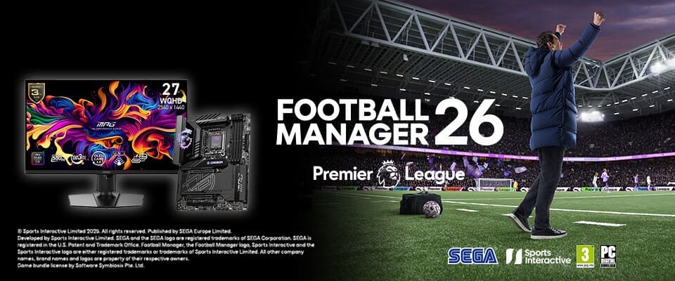 MSI regala Football Manager 26 con la compra de placas base o monitores seleccionados