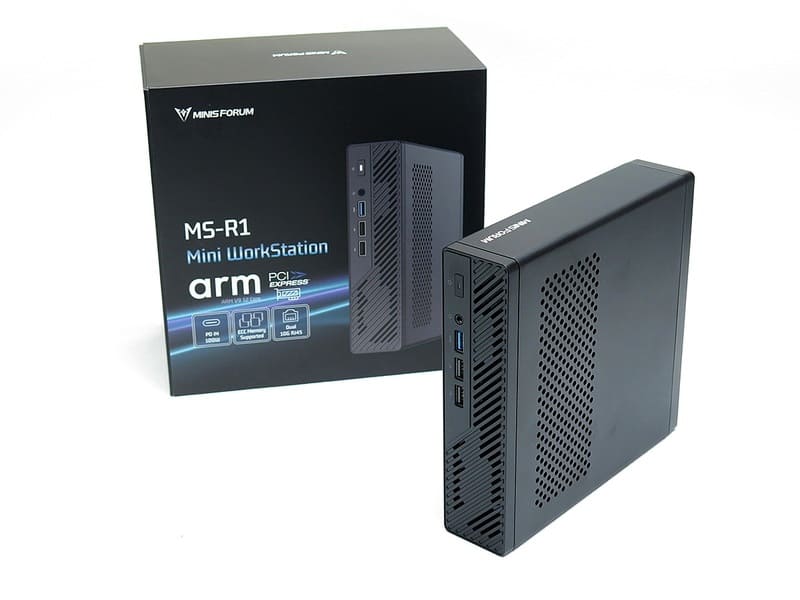 Minisforum presenta el MS-R1: mini-PC ARM con CPU Cixin P1 de 12 núcleos y ranura PCIe x16