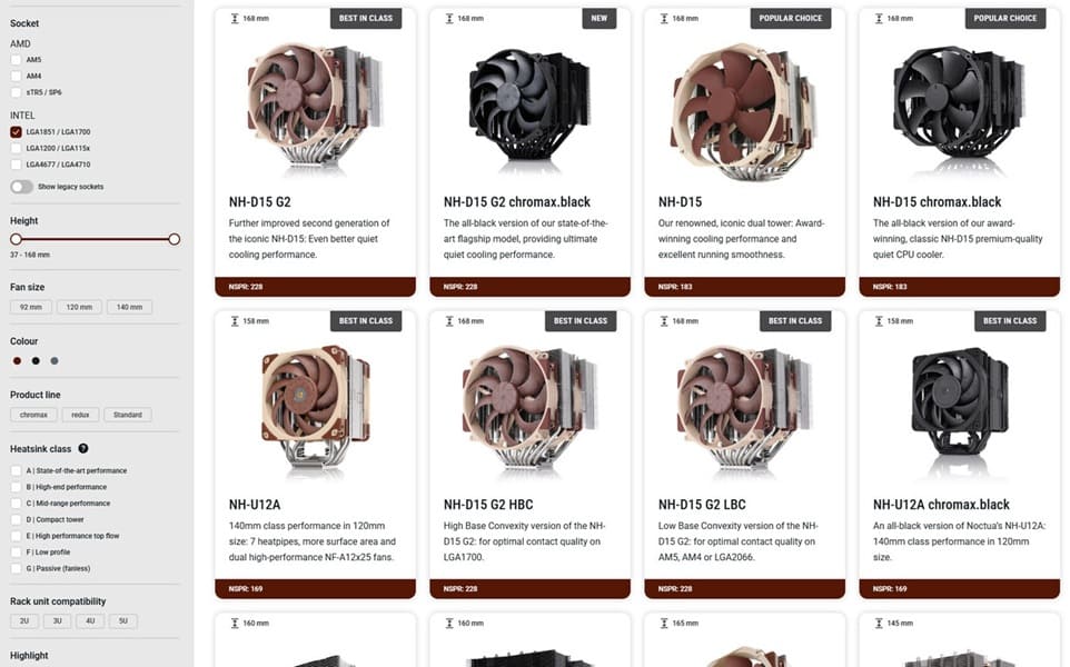 Noctua confirma compatibilidad de sus disipadores con el futuro Socket LGA1954 de Intel