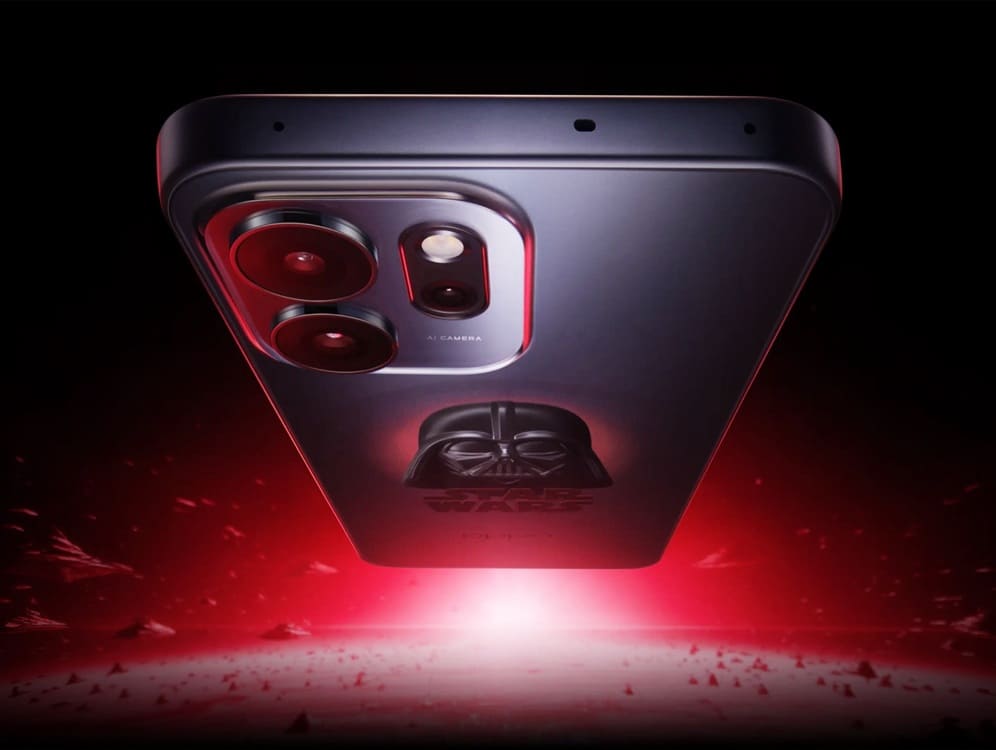 OPPO anuncia el Reno14 F Star Wars Dark Side Edition con diseño exclusivo y temática completa de Darth Vader