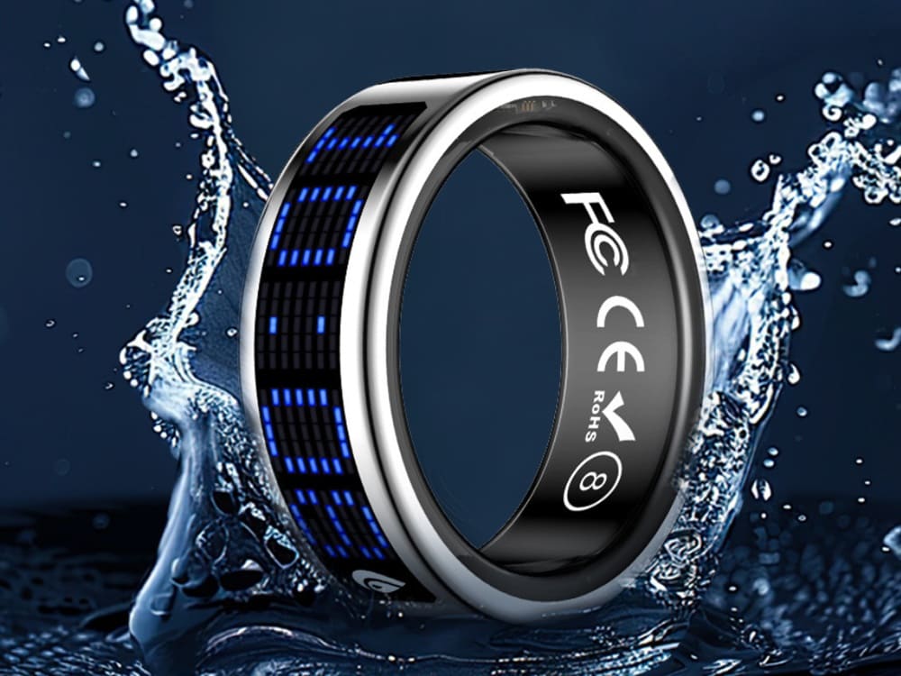 Rogbid SR16: nuevo anillo inteligente de titanio con pantalla táctil y sensor Tianyi 3918H