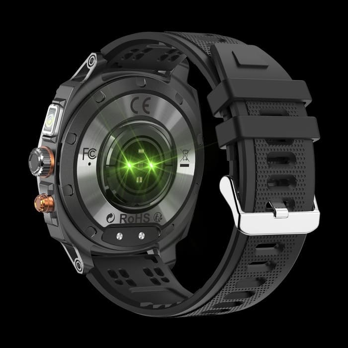 Rogbid Titan V: smartwatch metálico con linterna integrada y batería de hasta 75 días por solo 39,99$