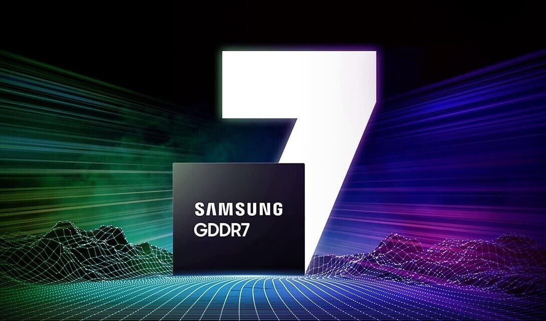 Samsung inicia el muestreo de su memoria GDDR7 más rápida de 36 Gbps