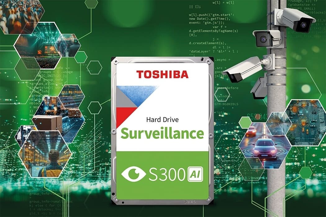 Toshiba presenta los nuevos S300 AI: discos duros para videovigilancia inteligente con hasta 24 TB