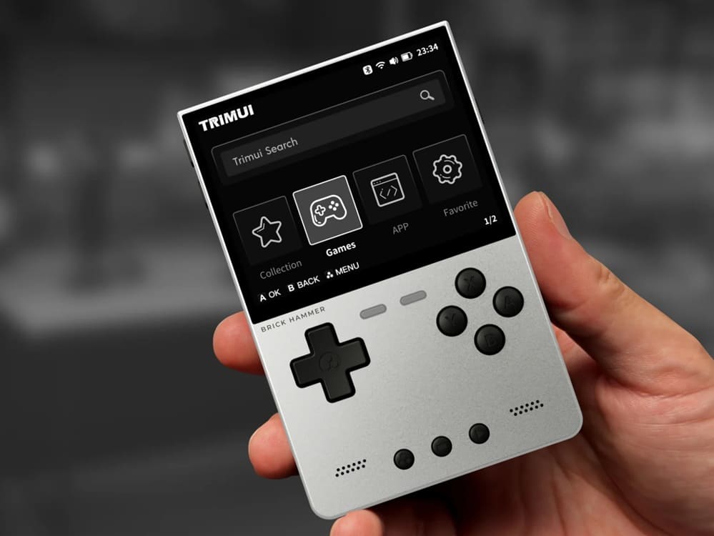 TrimUI Brick Hammer recibe nuevos colores Black y Silver sin cambios de hardware
