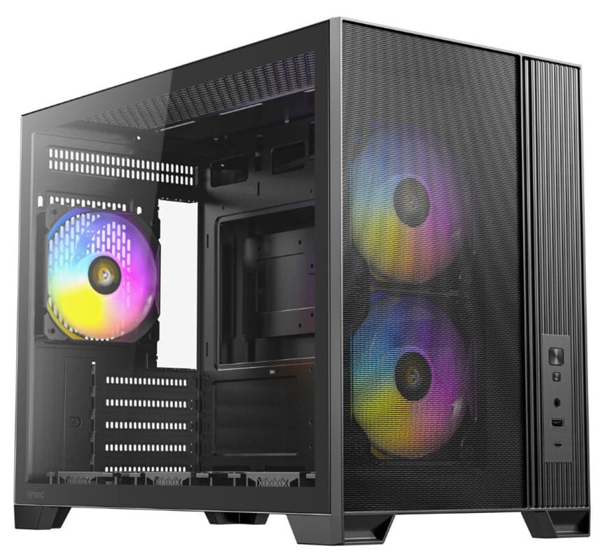 Antec anuncia la FLUX M, un chasis microATX con seis ventiladores PWM y flujo F-LUX optimizado