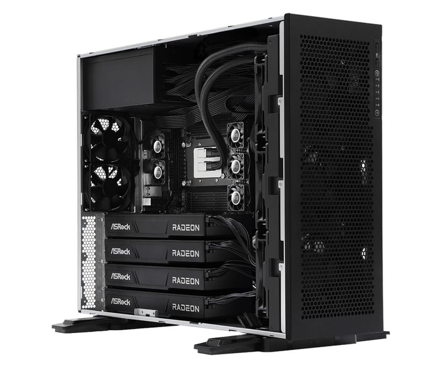 ASRock GAI4G-R9700: workstation 4U con 4 Radeon AI PRO R9700 y soporte Threadripper 9000