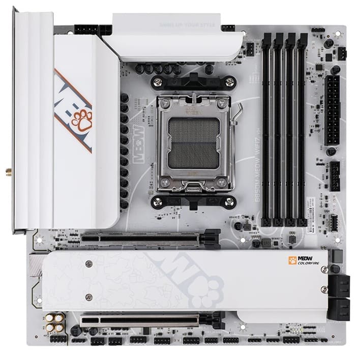 COLORFIRE B850M-MEOW WIFI V14 llega al mercado internacional con Wi-Fi 7 y diseño felino