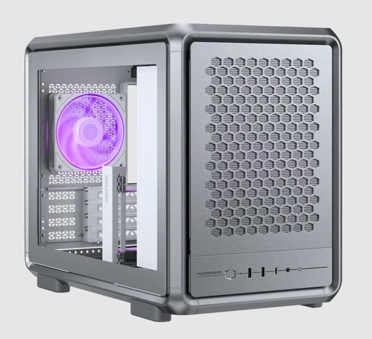 Cooler Master MasterFrame 400 Mesh: chasis compacto modular con soporte para GPUs de 390 mm y refrigeración extrema