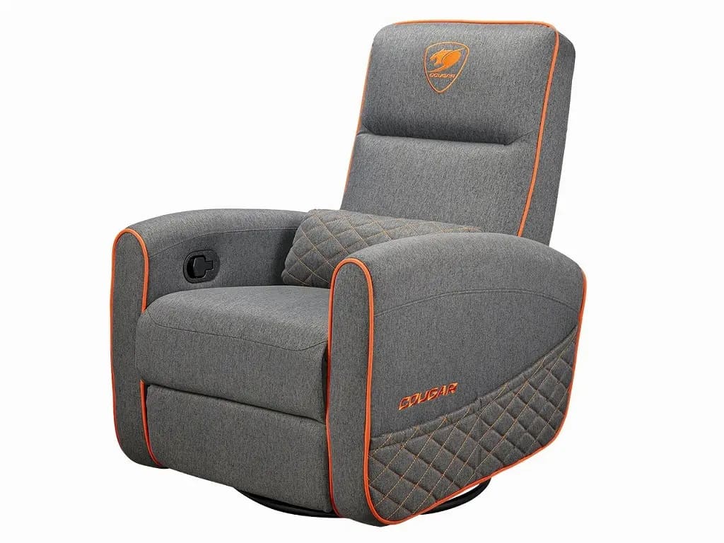 COUGAR FIDOM Gray: nuevo sofá gaming reclinable con diseño ergonómico y acabado gris neutro