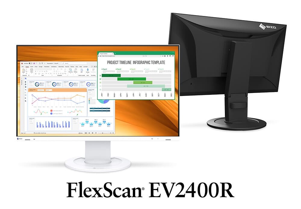 EIZO FlexScan EV2400R: monitor profesional de 23,8" con solo 8 W de consumo y certificación EPEAT Gold