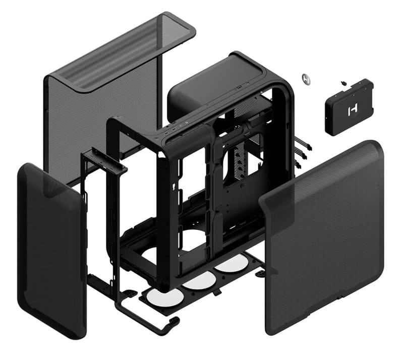 HYTE X50 y X50 Air: cajas de PC con diseño curvado, soporte para 360 mm y hasta 10 ventiladores