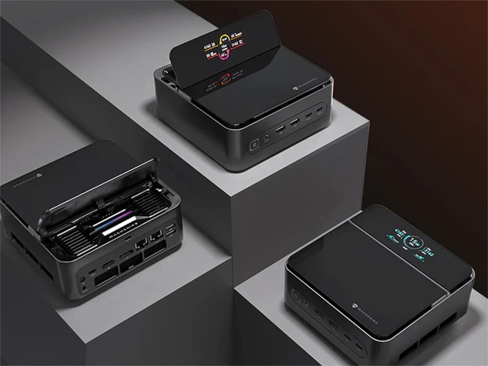 Machenike GTS: el mini-PC con Core Ultra y pantalla integrada se prepara para su lanzamiento global