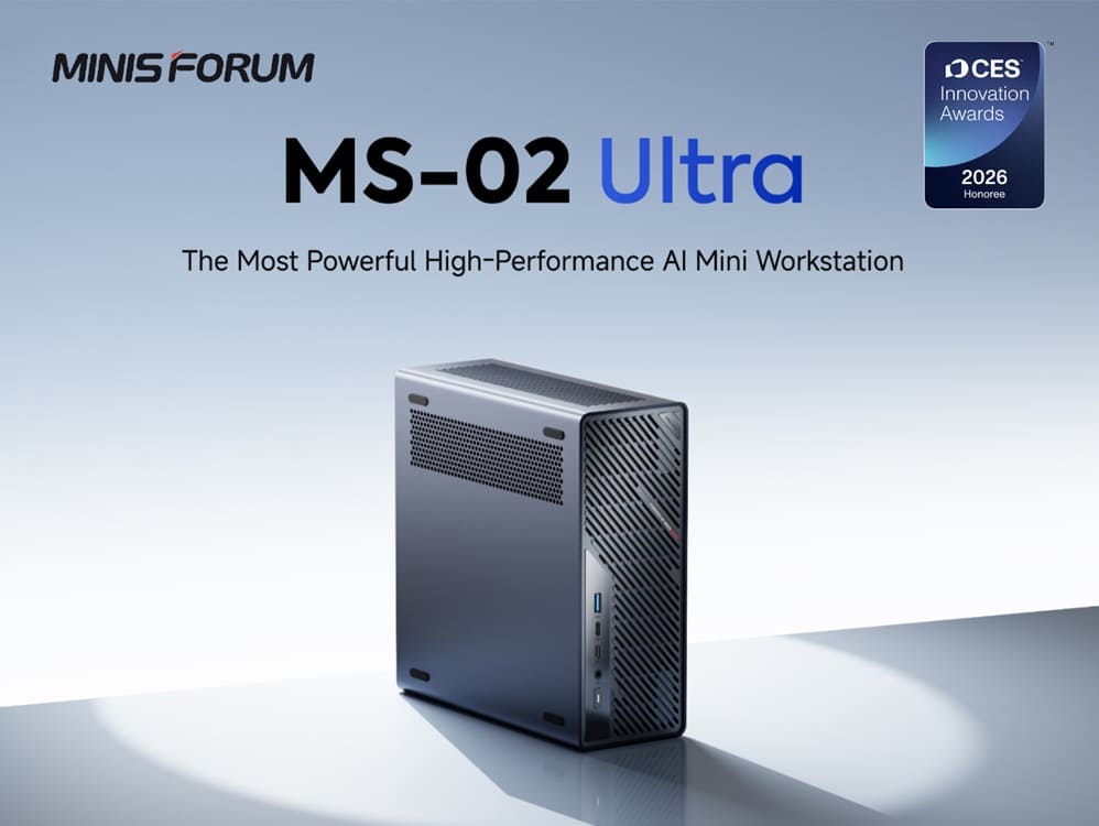 Minisforum MS-02 Ultra: mini-PC con Core Ultra 9 285HX, 32 TB de almacenamiento y 25 Gb Ethernet