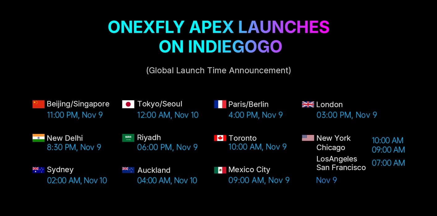 OneXFly Apex revela sus precios oficiales y configuraciones antes de su debut en Indiegogo