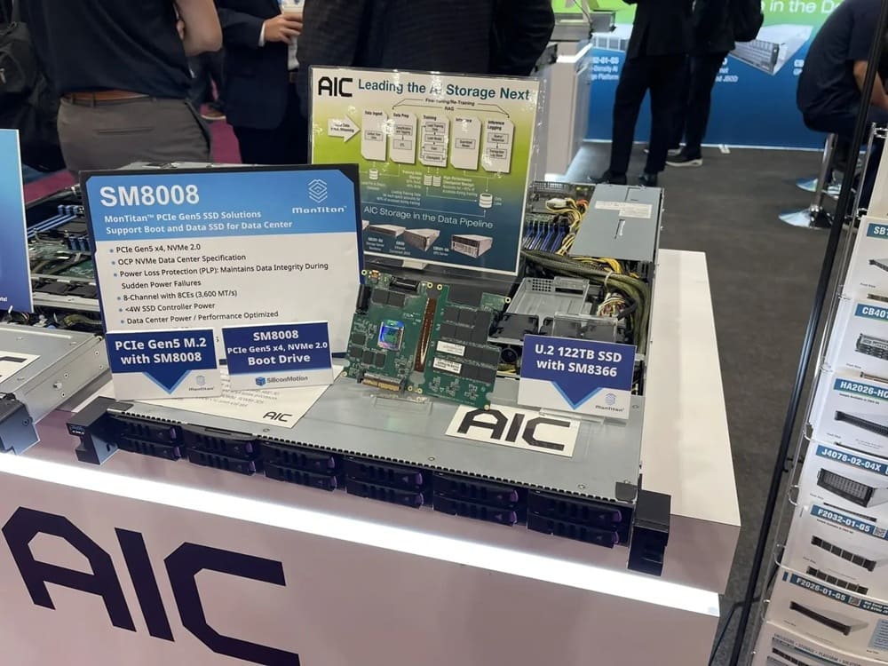 Silicon Motion SM8008: controlador PCIe 5.0 ×4 con soporte dual para unidades de arranque y datos