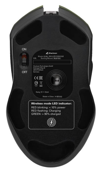 Sharkoon lanza el SKILLER SGM30W: ratón gaming inalámbrico con doble modo y sensor óptico de 6.000 DPI