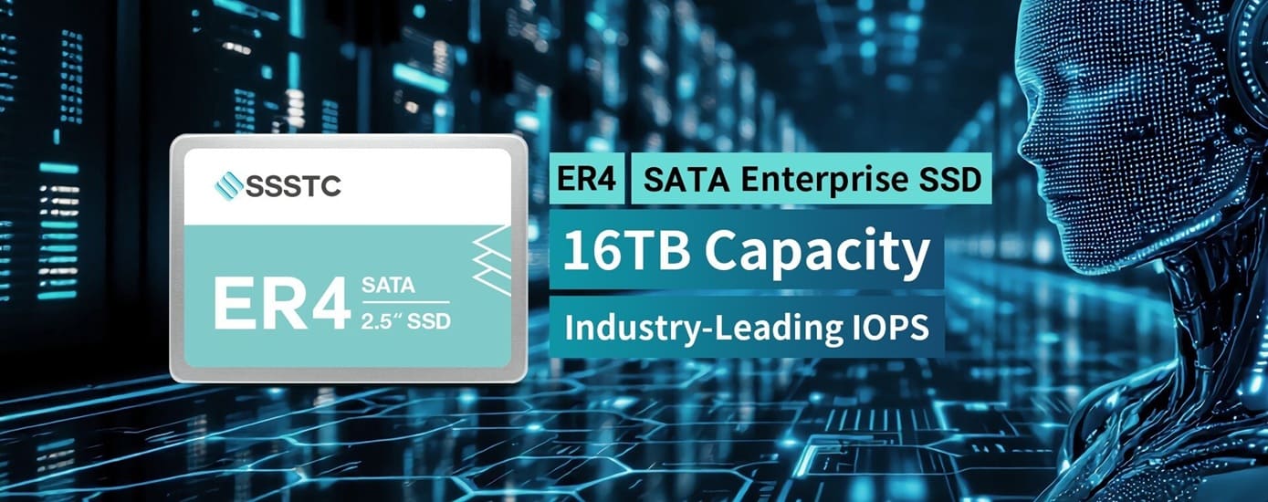 SSSTC ER4: nuevo SSD SATA empresarial de hasta 16 TB para servidores de IA y análisis de datos