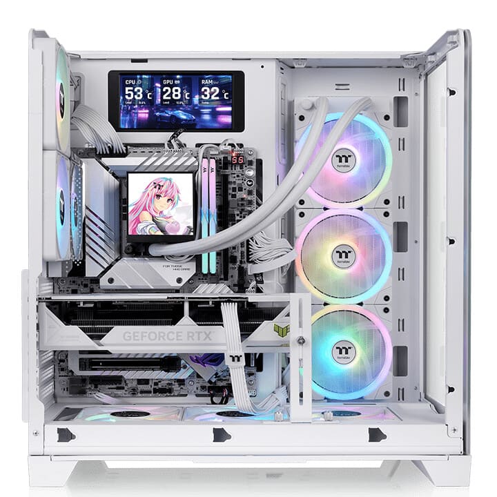 Thermaltake presenta el View 390 TG, un chasis ATX con panel curvado de vidrio y soporte para placas con conectores ocultos