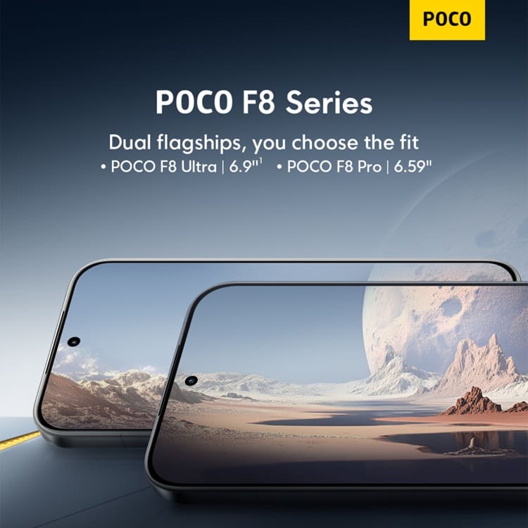 Poco F8 Pro y F8 Ultra: Snapdragon 8 Elite Gen 5 y baterías de hasta 6.500 mAh