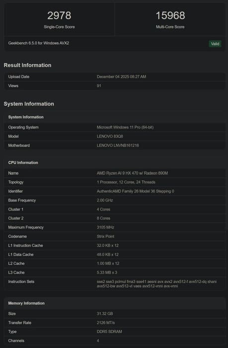 Los AMD Ryzen AI 400 Gorgon Point aparecen en Geekbench con mejoras limitadas