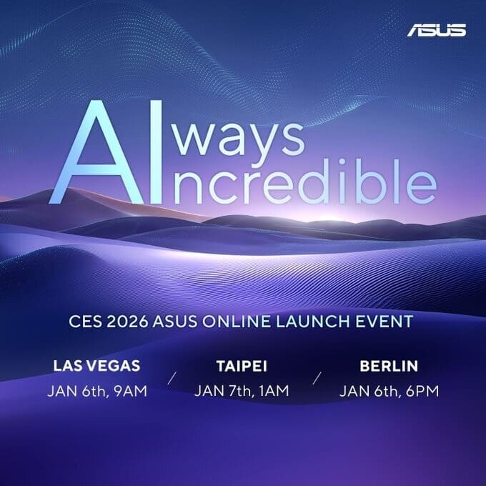 ASUS prepara nuevos portátiles con Intel Core Ultra Panther Lake para el CES 2026