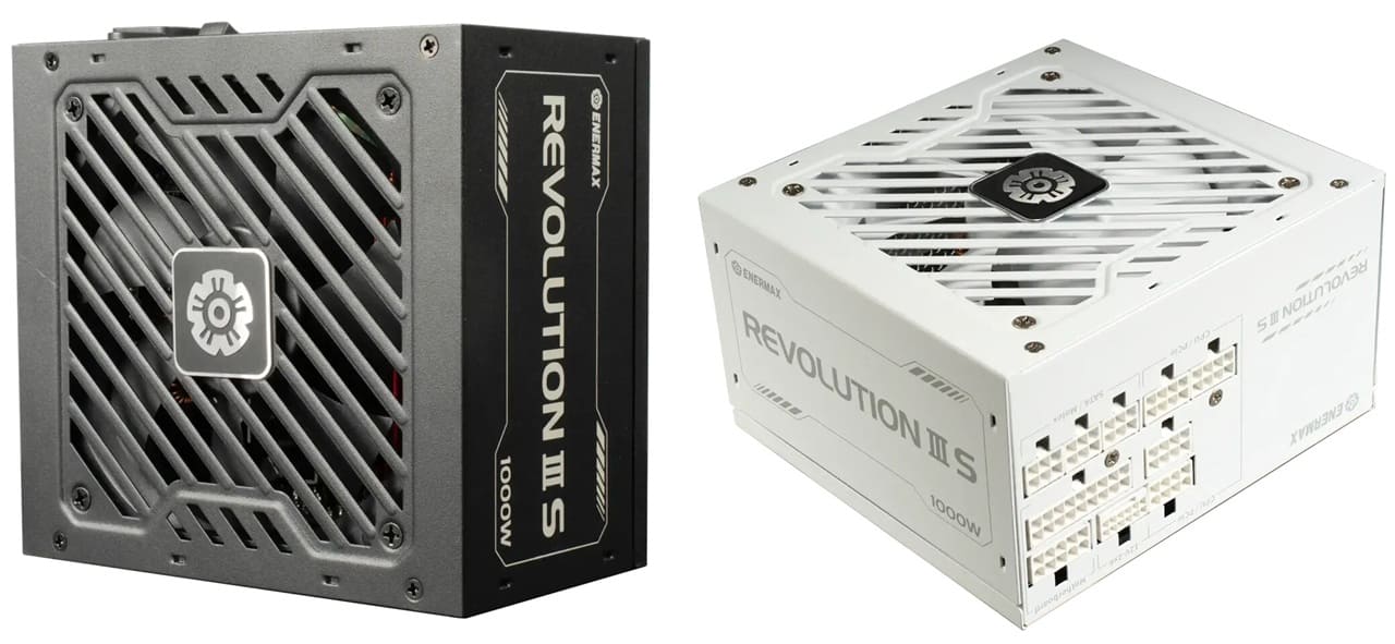 Enermax Revolution III S llega con una versión de 1000W ATX 3.1