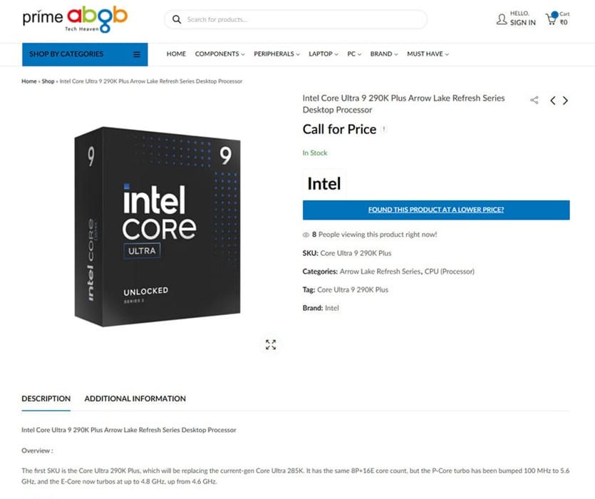 Se filtran los Intel Core Ultra 200K Plus Arrow Lake Refresh antes de CES 2026