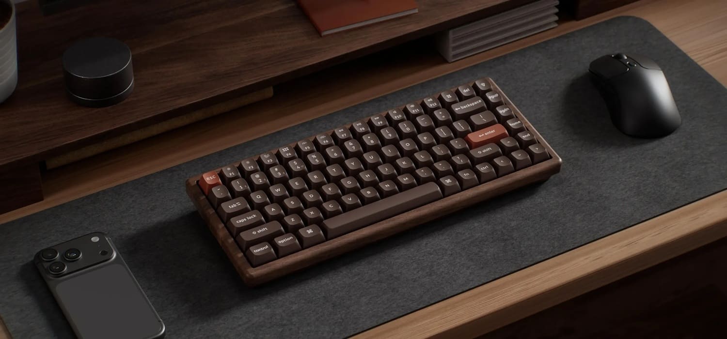 Keychron K2 HE All-Wood Special Edition: teclado inalámbrico con cuerpo de nogal y acabado premium