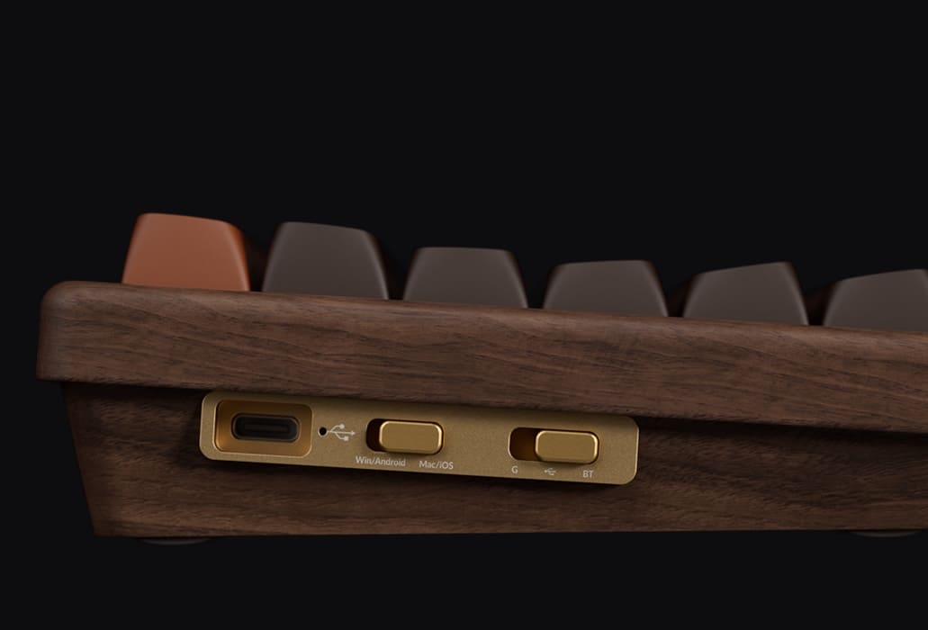 Keychron K2 HE All-Wood Special Edition: teclado inalámbrico con cuerpo de nogal y acabado premium