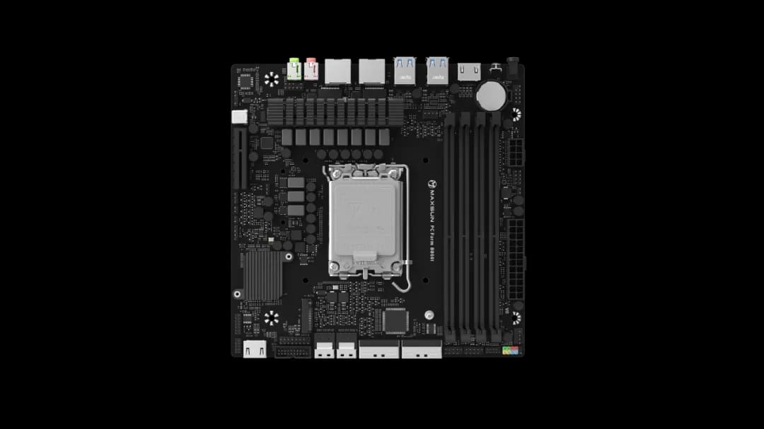 Maxsun MS-PC Farm B860I estrena cuatro DIMM en formato ITX