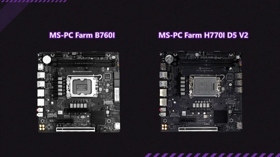 Maxsun MS-PC Farm B860I estrena cuatro DIMM en formato ITX