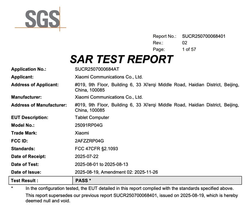 Xiaomi Pad 8 Pro se prepara para su lanzamiento global tras certificarse en la FCC