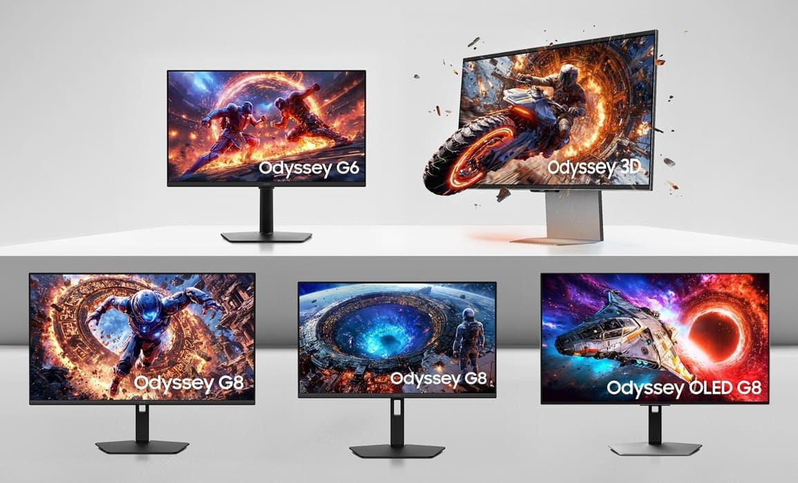 Samsung renueva Odyssey con monitores 6K, 1.040 Hz y QD-OLED para 2026