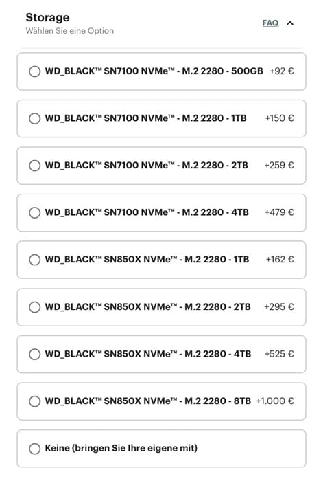Framework vuelve a subir precios y encarece también los SSD