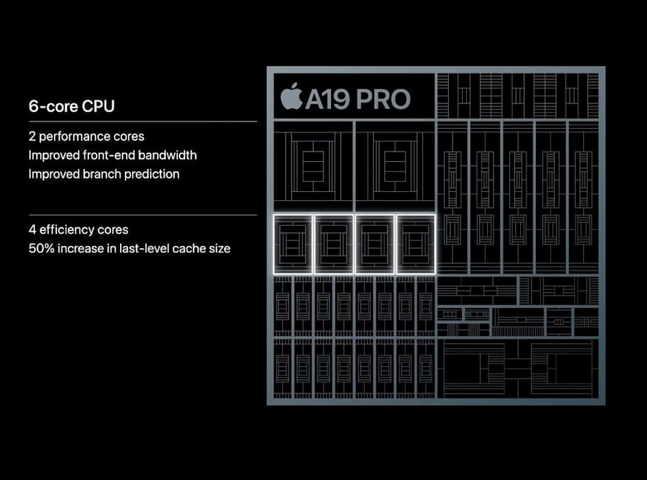 El Apple A19 Pro reduce su tamaño un 10% gracias al nodo N3P de TSMC