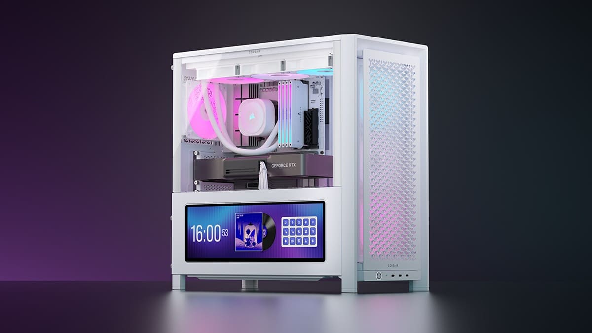 Corsair FRAME 4000D LCD RS ARGB: torre modular con pantalla táctil XENEON EDGE