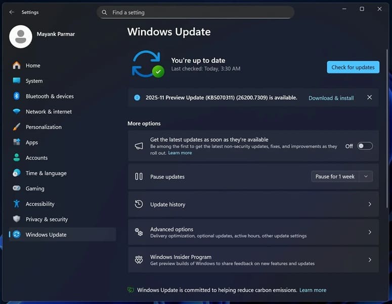 Windows 11 recibe su última actualización de 2025 con mejoras para GPUs AMD