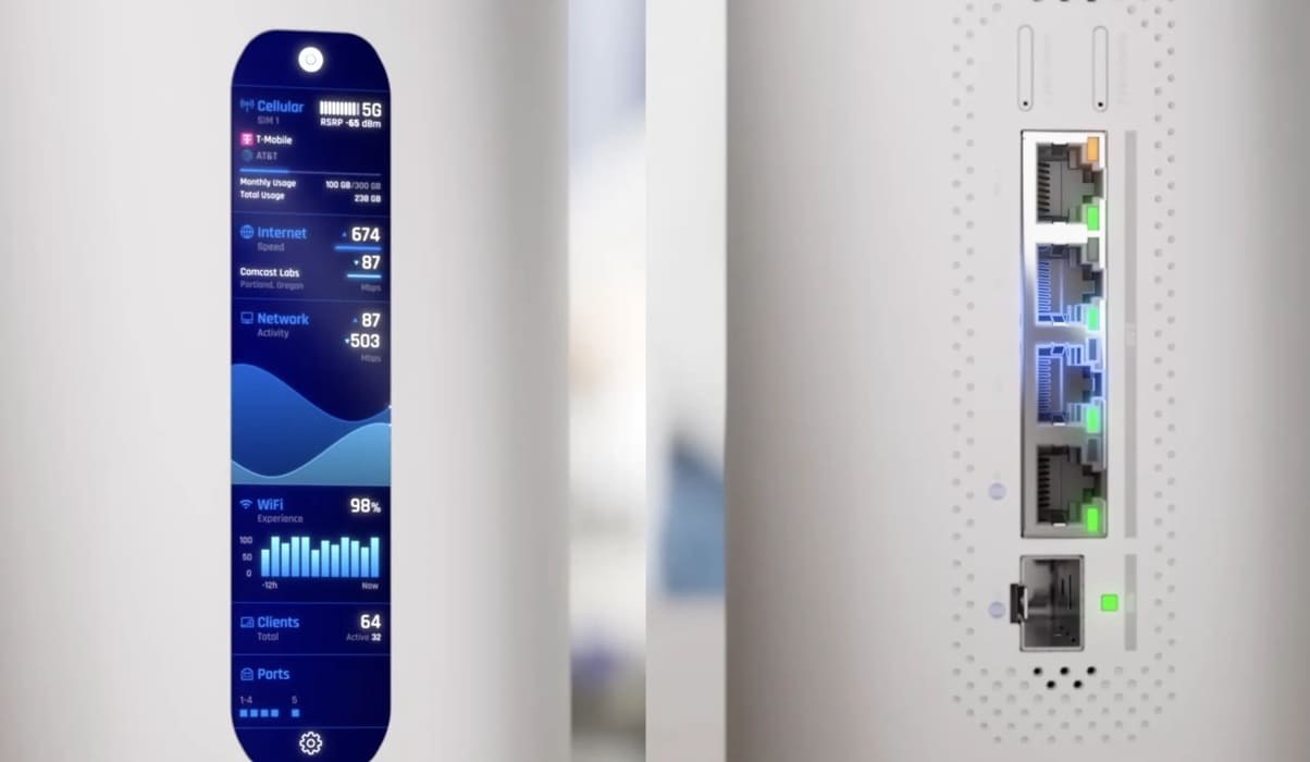 Ubiquiti Dream Router 5G Max: router WiFi 7 con módem 5G integrado y triple banda