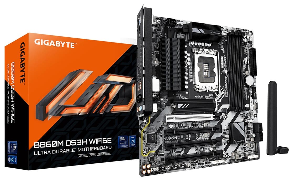 Gigabyte B860M DS3H WIFI6E Rev 2.0 estrena disipadores fin-stack en VRM