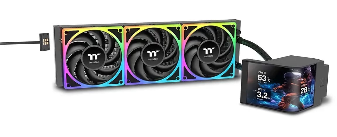 Thermaltake MAGCurve 360 Ultra ARGB con pantalla AMOLED curva
