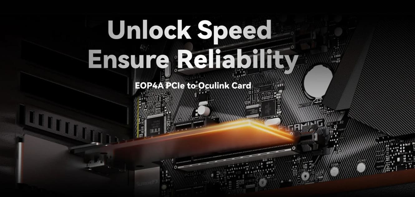 Minisforum lanza la EOP4A, una tarjeta OCuLink para GPU externa