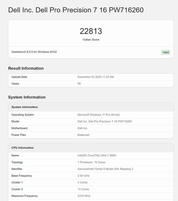 Intel Panther Lake: la iGPU Xe3 supera a la GTX 1050 Ti en Vulkan