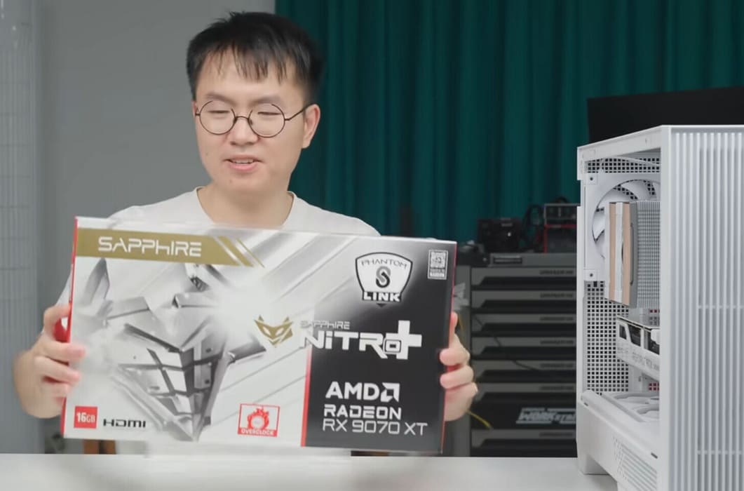 Sapphire prueba variantes blancas de la RX 9070 XT Nitro+ en China