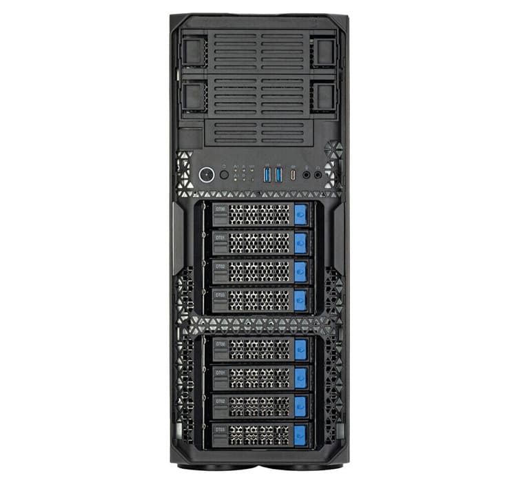 SilverStone WS380-E: torre profesional con soporte para 8 GPU y 8 HDD hot-swap