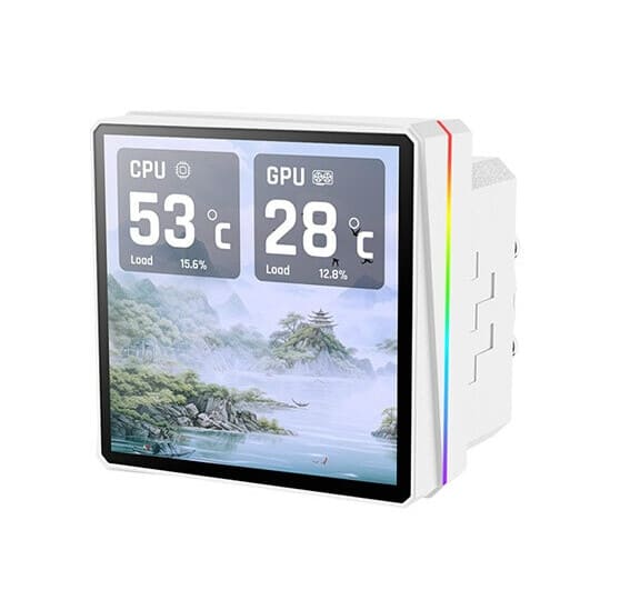 Thermaltake TH360 V3 Ultra ARGB Sync Snow Edition con pantalla LCD