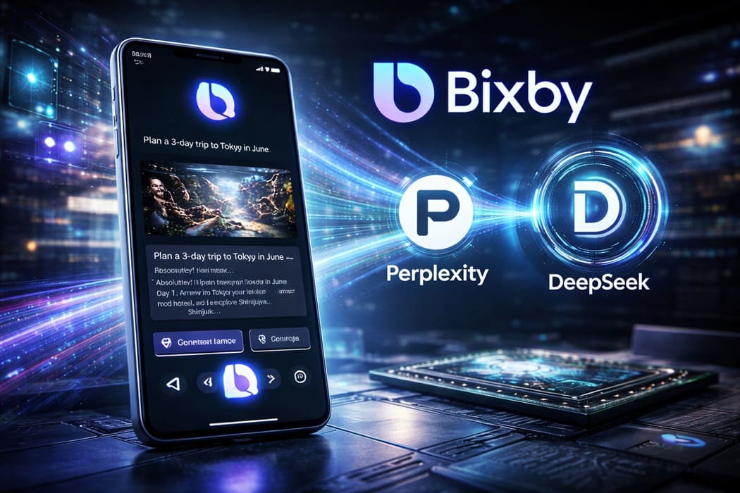 Bixby Live integraría Perplexity y DeepSeek en One UI 8.5 para consultas complejas