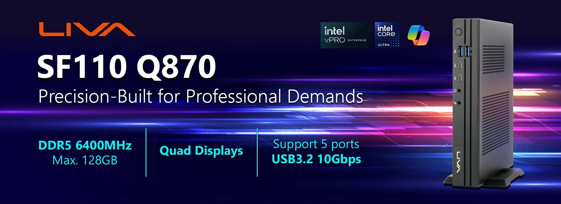 ECS refuerza su catálogo en CES 2026 con nuevas placas base, Mini-PCs LIVA y portátiles empresariales con foco en IA