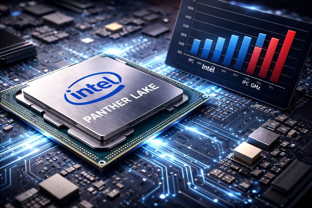 Intel Panther Lake supera a Strix Halo en IPC según pruebas independientes